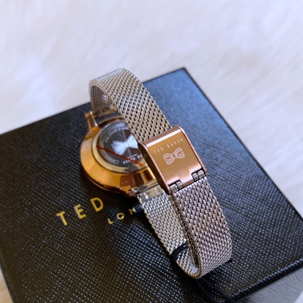 Ted Baker London Kate Mesh Band Floral Watch 32mm - Picture 4 of 8